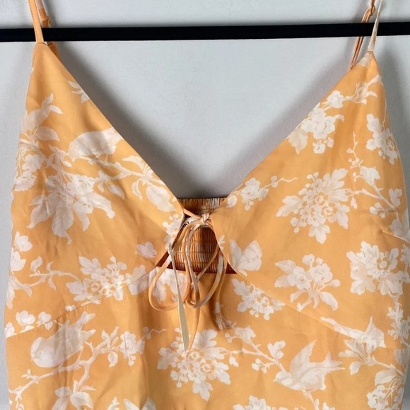 NWT Abercrombie & Fitch Orange Floral Skirt Set - Picture 2 of 7